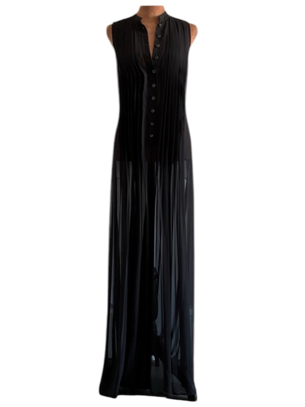 Rare Archival Free People Night Whispers Pleated Maxi Jumpsuit Palazzo Pants - 0 - Picture 11 of 14